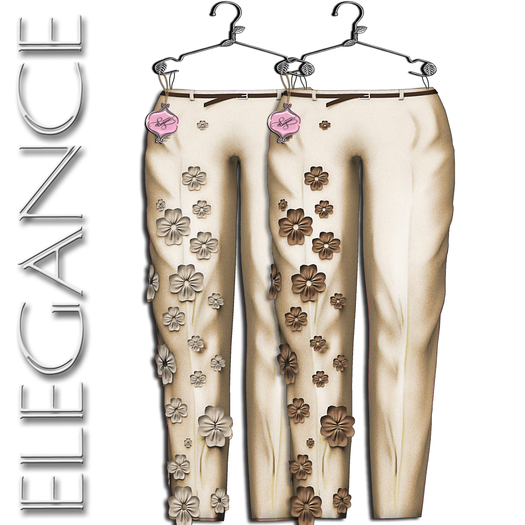 Elegance Boutique - Mesh Pants 2 Options - "Spring" - Beige