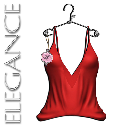 Elegance Boutique - Mesh Top - "Spring" - Red