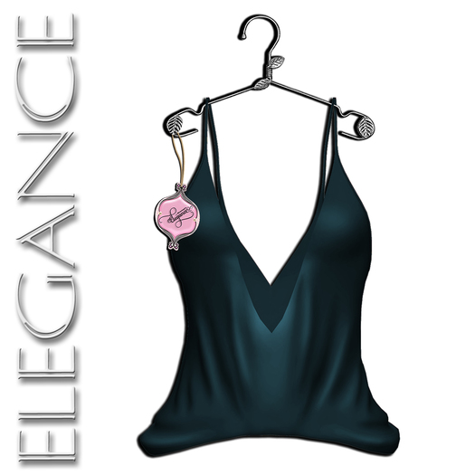 Elegance Boutique - Mesh Top - "Spring" - Navy