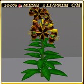 MESH TIGER LILY FLOWERS  (1 LI / Prim)
