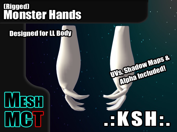 *KSH* Rigged Monster Hands