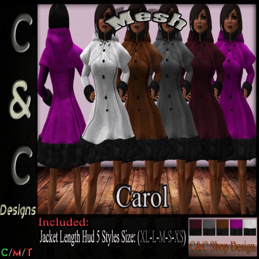 Promo !!! C&C Mesh Carol Hud 5 Styles Promo !!! Only 25 L$ !!!