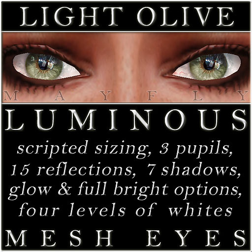 Mayfly - Luminous - Mesh Eyes (Crystal)