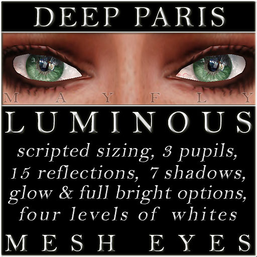 Mayfly - Luminous - Mesh Eyes (Crystal)