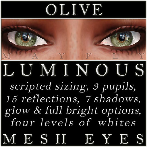 Mayfly - Luminous - Mesh Eyes (Olive)