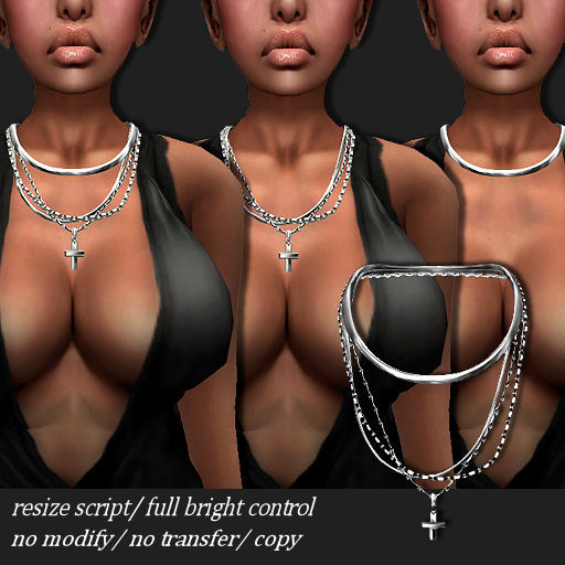 Necklace Multi-Chain Platinum      -RYCA-