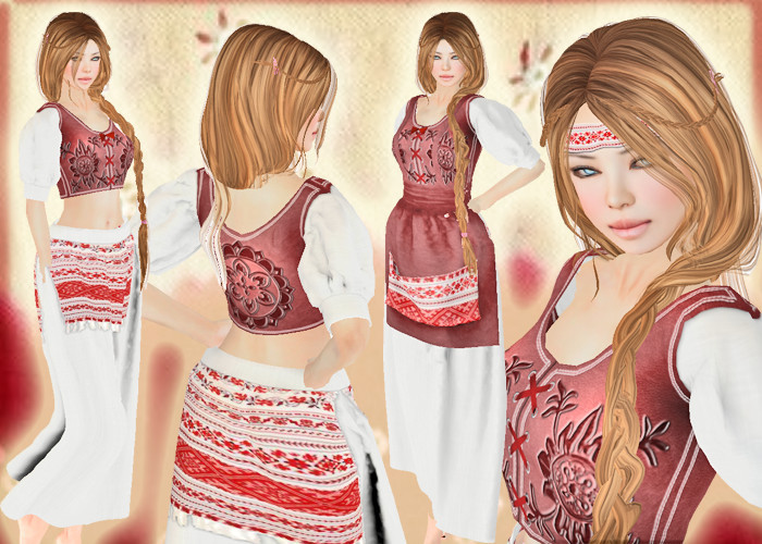 *Heart* - Malina Dress with Apron