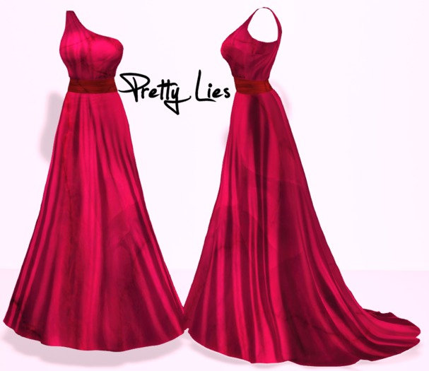 ::Pretty Lies:: Alicia Formal Dress w/train (Petal) (Mesh) - NEW