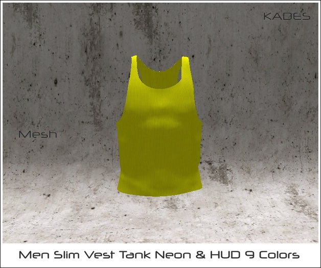 Männer TankTop Feinripp Neon & HUD 9 Farben (Mesh)