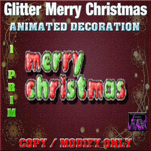 BBD - Animated Merry Christmas Glitter 1! 