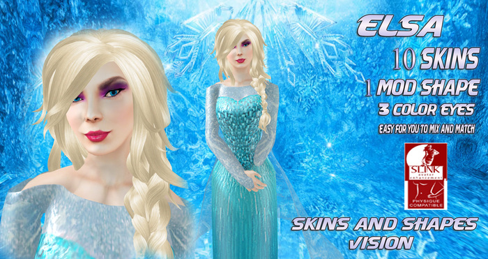 Vision Skins and Shape Elsa