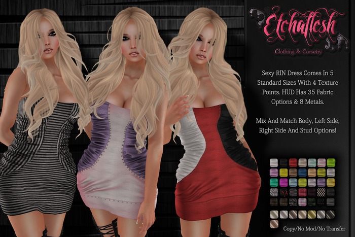 [Etchaflesh] Nikita Skulls Blue Nikto Dress