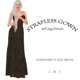 ::TY:: Strapless Gown Boho blk