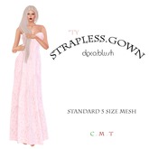 ::TY:: Strapless Gown Boho blk