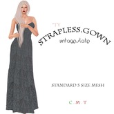 ::TY:: Strapless Gown Vintage slate