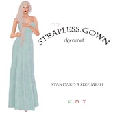 ::TY:: Strapless Gown Deco mint