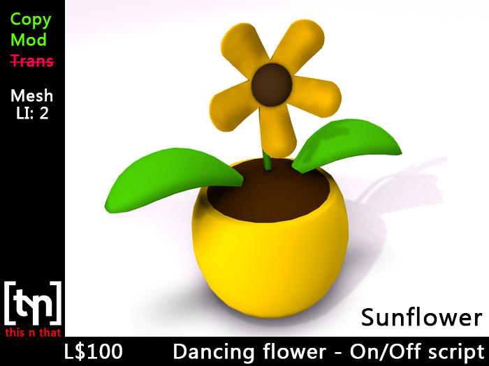 [tyn] Dancing toy flower SUNFLOWER