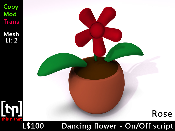 [tyn] Dancing toy flower ROSE