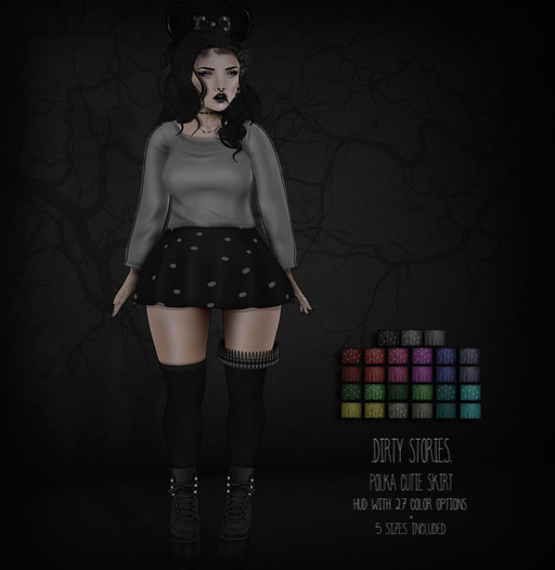 .DirtyStories. Polka Cutie Skirt