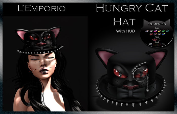 L'Emporio ::*Hungry Cat Hat*:: With HUD.