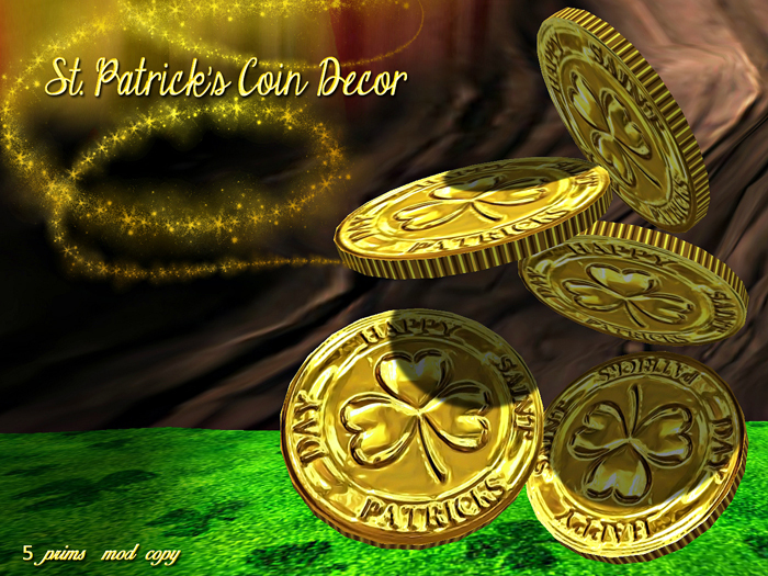 St. Patrick's Day Shamrock Gold Coins (mod/copy)