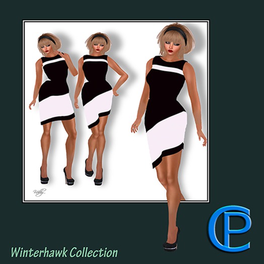 C&P Diagonal pencil dress