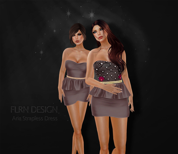 Aria Strapless Dress Demo