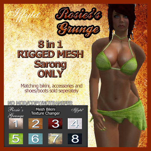 Iffyta Mardi Gras Mesh Bikini DEMO