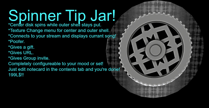 Imprinted Steel Tip Jar