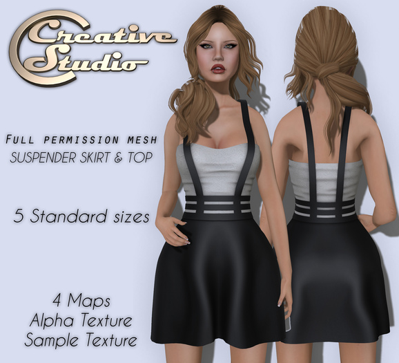 - CREATIVE STUDIO - Suspender Skirt & Top