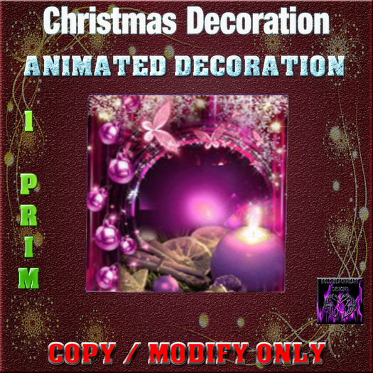 Second Life Marketplace BBD Animated Christmas Holiday Decoration!