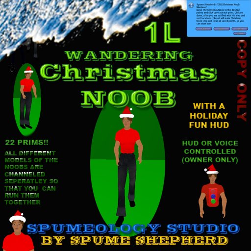 Christmas Wandering Noob! Animated Fun Decoration- Even Ridable?