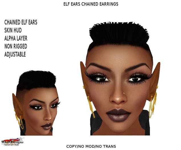 ELF EAR CHAINED EARRINGS