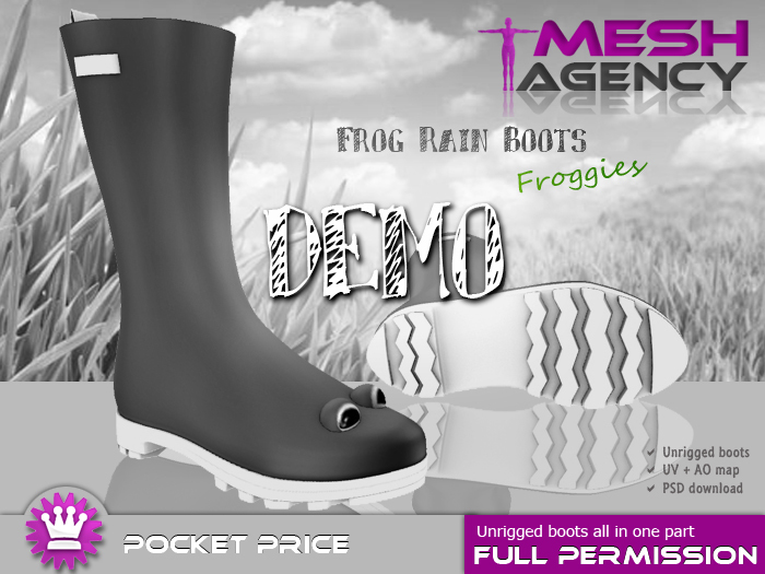 Froggies Rain Boots - {DEMO}