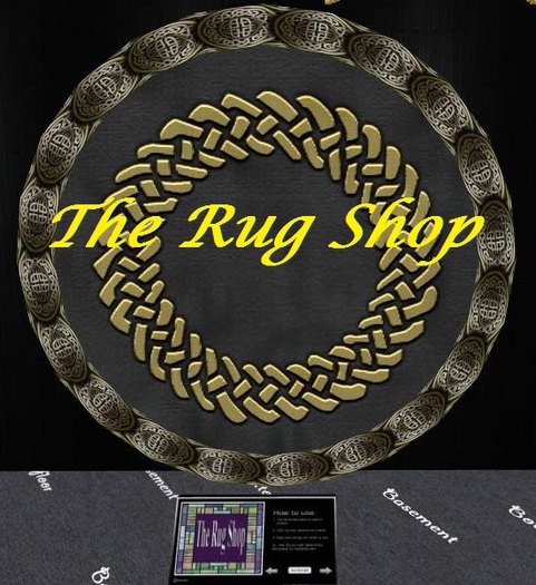 Round Rug  Celtic phesent blue 2