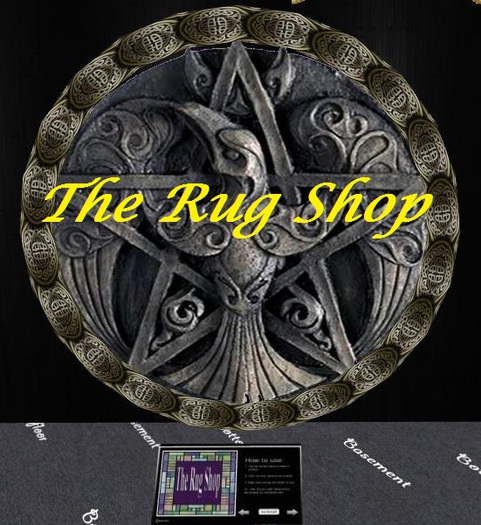 Round Rug Celtic crow 11