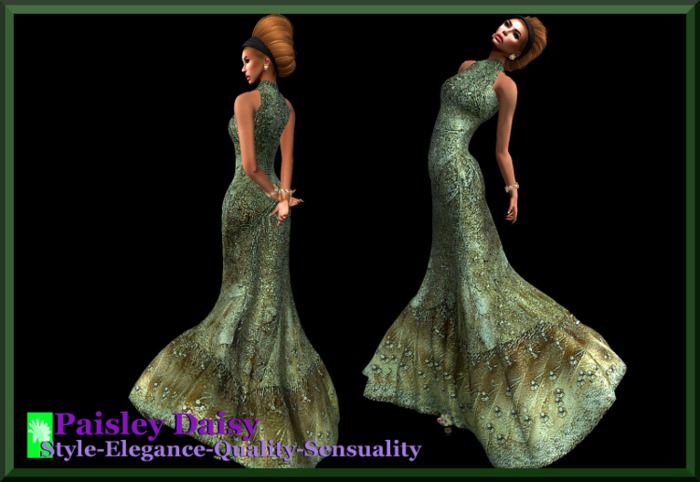 Paisley Daisy -  Ritual Moss Gown