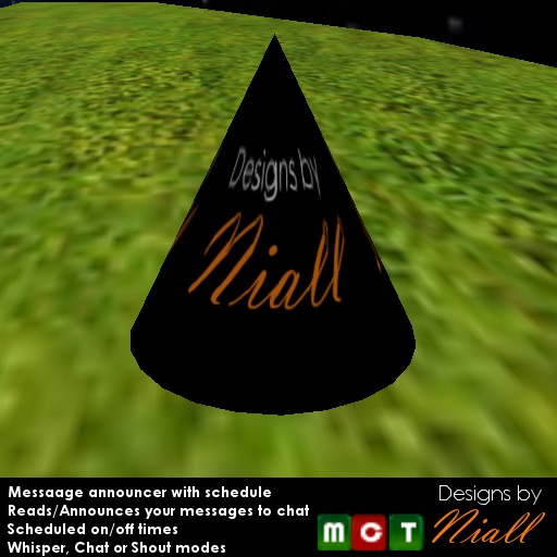 Designs by Niall - Message Announcer with Schedule