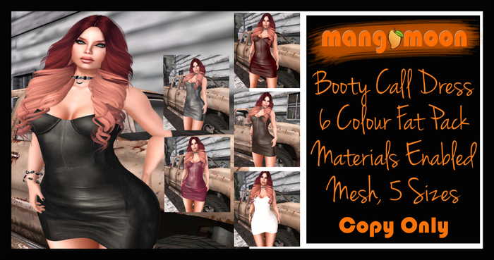 mangomoon Booty Call Dress Leather Fat Pack