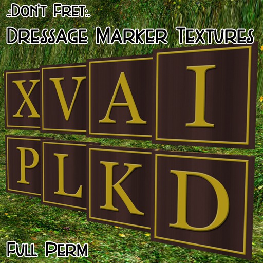 .:Don't Fret:. Dressage Marker Texture Set