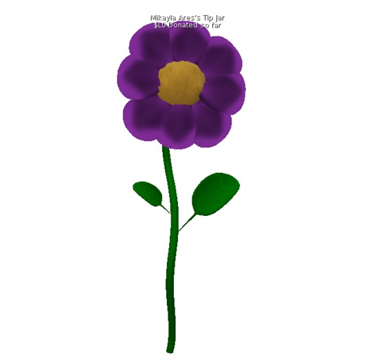 purple flower tip jar