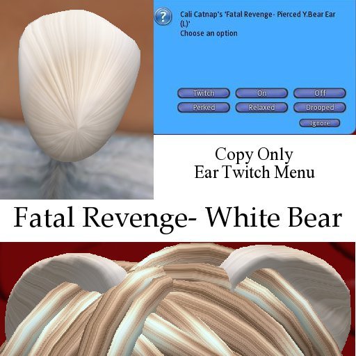 Fatal Revenge- {Neko} White Bear Tail*Ears (Promo Sale)