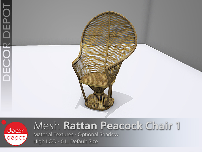 [DD] - FULL PERM  Silla Pavo Real Rattan 1
