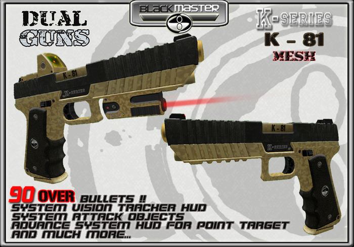Commando K81 Second Life Marketplace - BOX BlackMaster -Guns K - 81 (MESH) V2