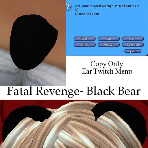 Fatal Revenge- {Neko} Black Bear Tail*Ears (Promo Sale)