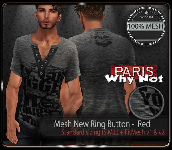 \Why Not - Ring Button Shirt - Light Grey - 