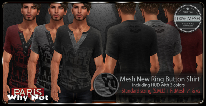 \Why Not - Ring Button Shirt + HUD 