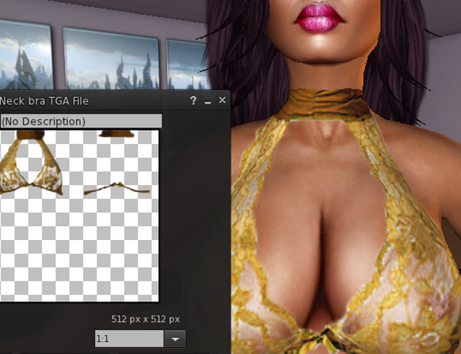 20 *HB* Lace neck hot bra TGA File Full Perm