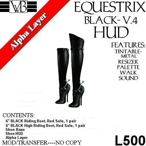 VvB EQUESTRIX 6 -Riding Boots-BLACK LEATHER V4