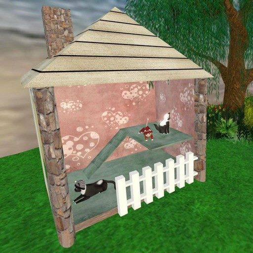 Cat House / Pale Pink & Grey (Boxed)